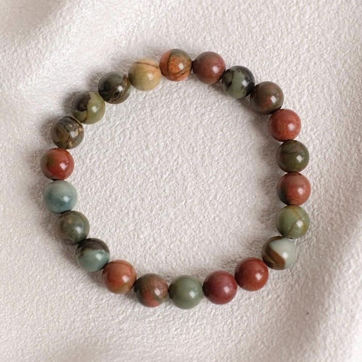 Cherry Creek Jasper Bracelet | Crystal Stretch Bracelet