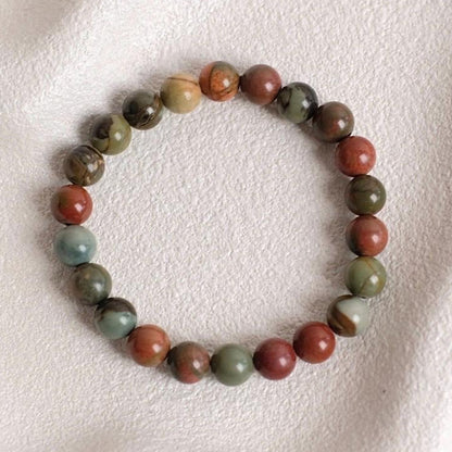 Cherry Creek Jasper Bracelet | Crystal Stretch Bracelet