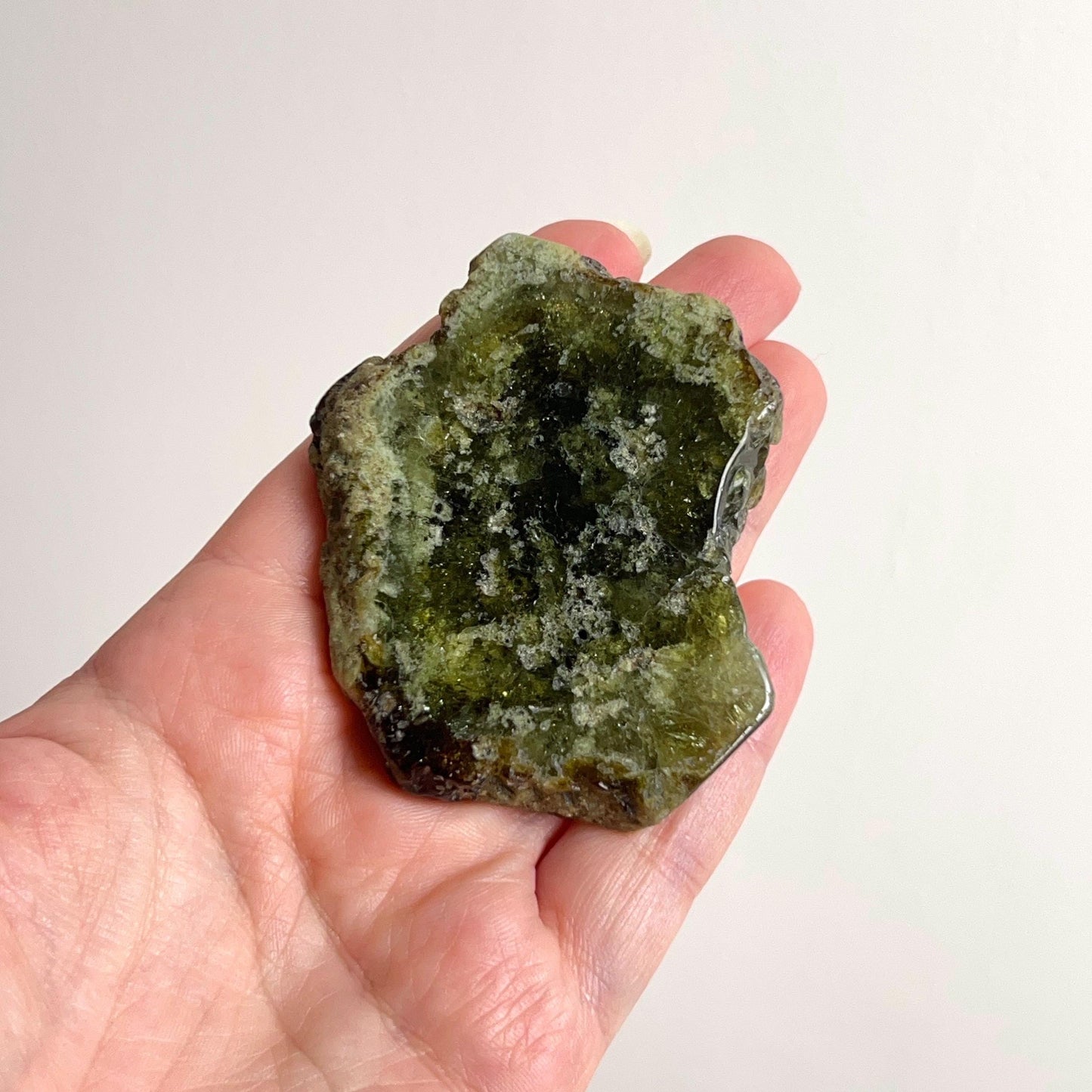 Tsavorite Garnet Slice | Green Garnet Polished Slab