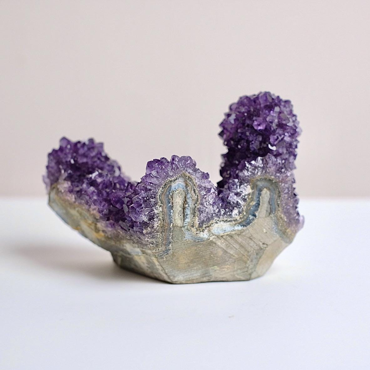 Amethyst Stalactite Cluster | Amethyst Crystal Geode Specimen