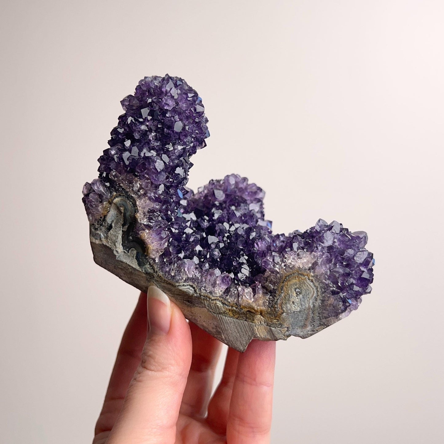 Amethyst Stalactite Cluster | Amethyst Crystal Geode Specimen