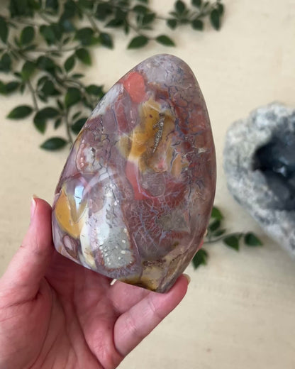 Pink Ibis Jasper Freeform | Brecciated Jasper Polished Freeform