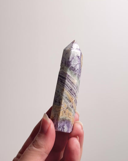 Opalized Sagenitic Fluorite Point | Sagenite Fluorite Crystal Tower