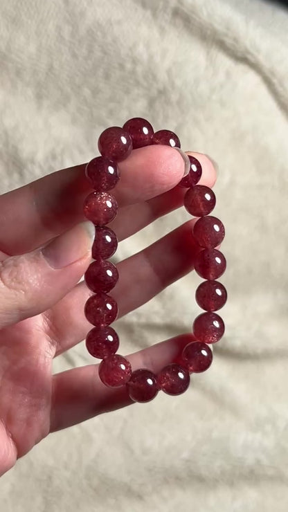 Tanzberry Quartz Bracelet | Crystal Stretch Bracelet