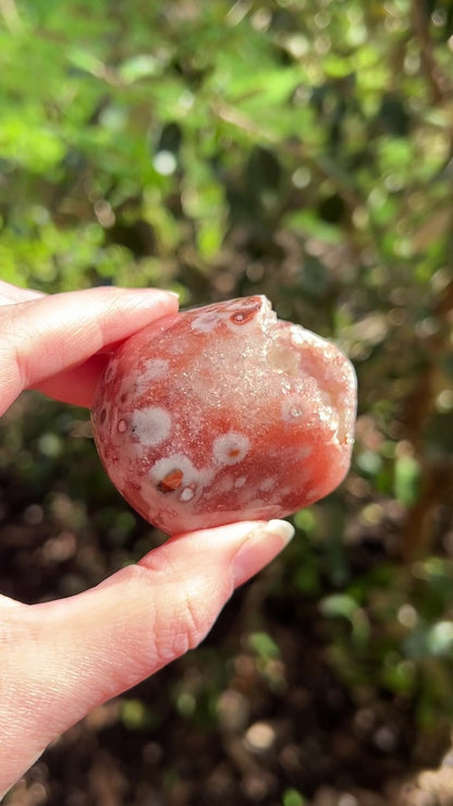 Raspberry Pink Amethyst Geode | Polished Pink Amethyst Crystal Specimen 6