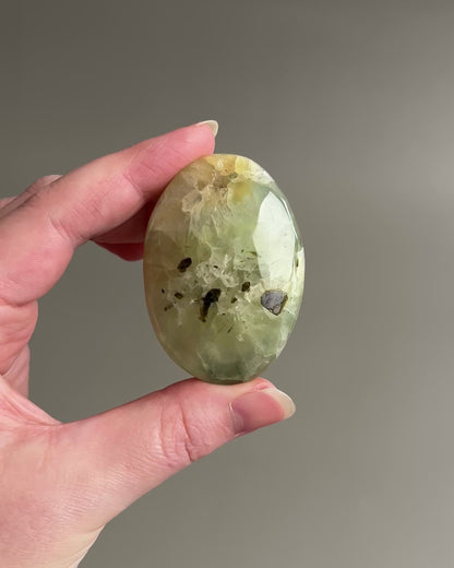 Prehnite Palm | Prehnite Crystal Palm