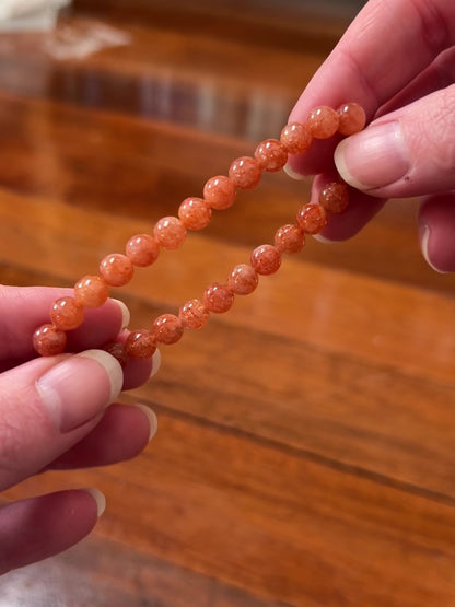 Sunstone Bracelet | Sunstone Crystal Stretch Bracelet