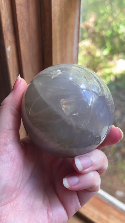 Blue Rose Quartz Sphere | Rose Quartz Crystal Sphere