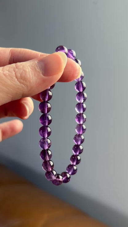 Amethyst Bracelet | Purple Amethyst Crystal Bracelet