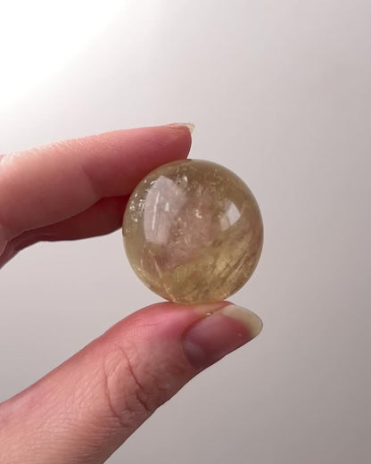 Honey Calcite Sphere | Golden Optical Calcite Crystal Sphere