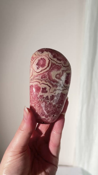 Rhodochrosite Freeform | Polished Rhodochrosite Crystal D