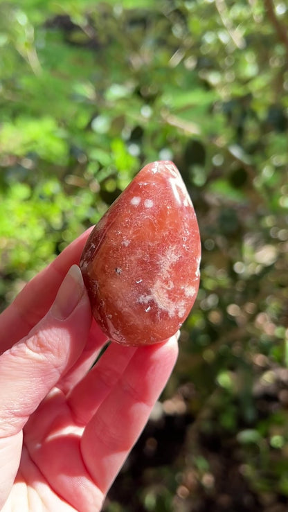 Raspberry Pink Amethyst | Polished Pink Amethyst Crystal Freeform 4