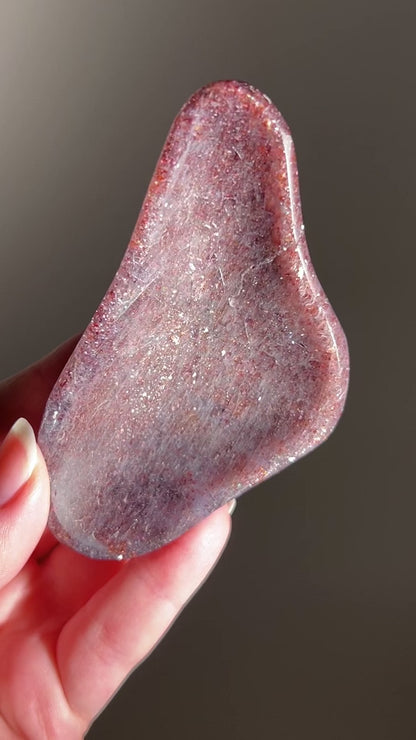Bloodshot Iolite Bowl | Sunstone & Iolite Crystal Dish