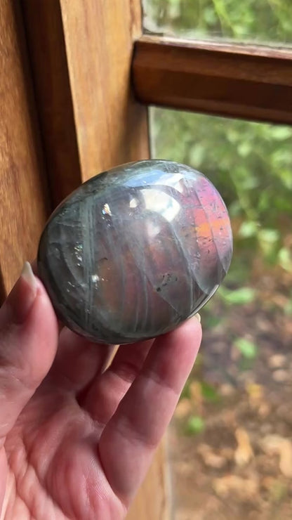 Purple Labradorite Palm | Sunset Labradorite Crystal Palm