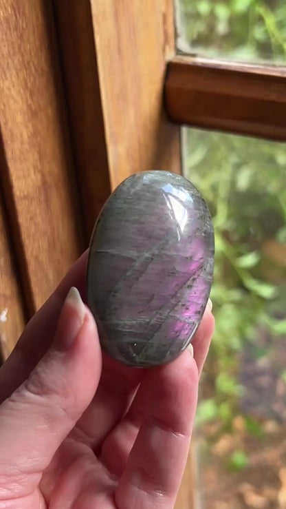 Purple Labradorite Palm | Sunset Labradorite Crystal Palm