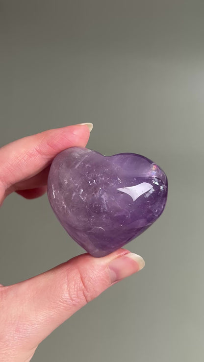 Gemmy Amethyst Heart | Amethyst Crystal Heart