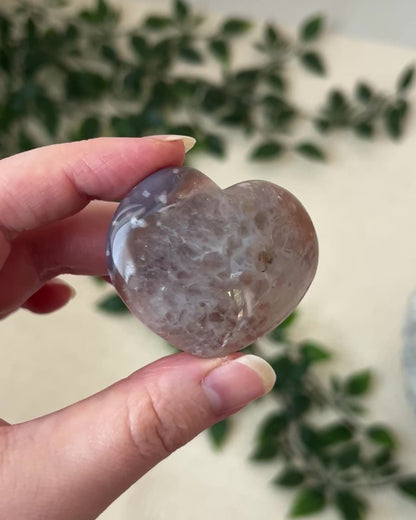 Agate & Quartz Heart | Crystal Heart | Agate Heart