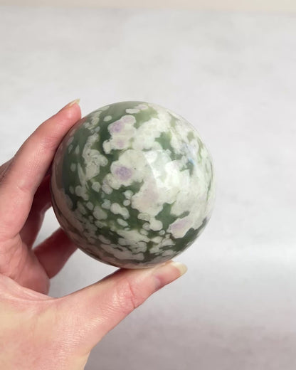 Peace Jade Sphere | Peace Jasper Crystal Sphere