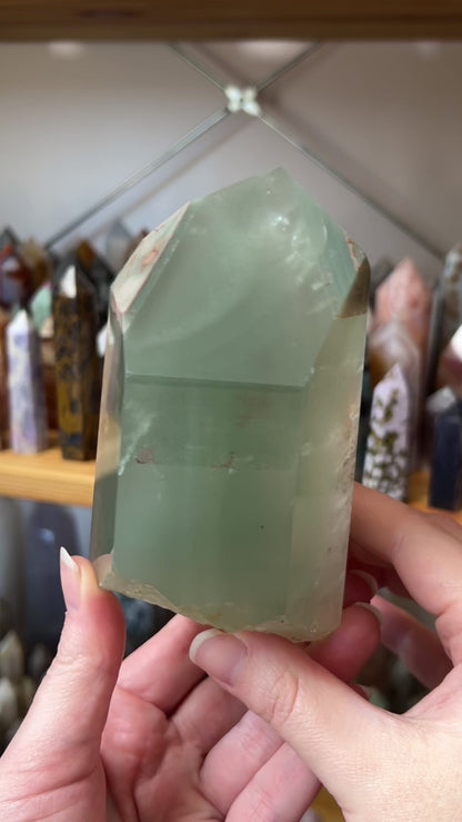 XL Chlorite Quartz Point | Phantom Quartz Crystal