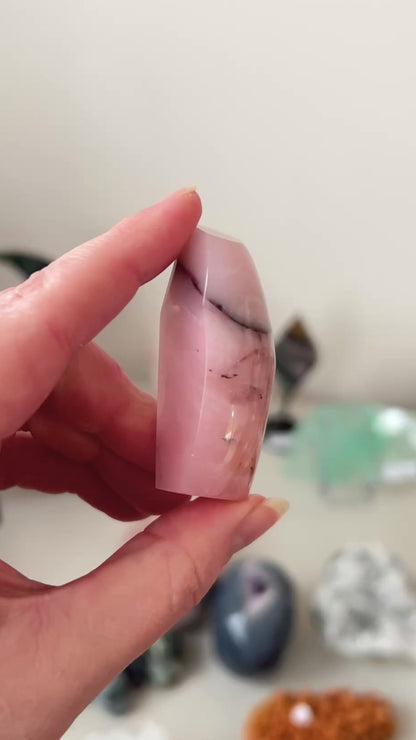 Rare Guava Quartz Freeform | Pink Quartz Crystal Freeform