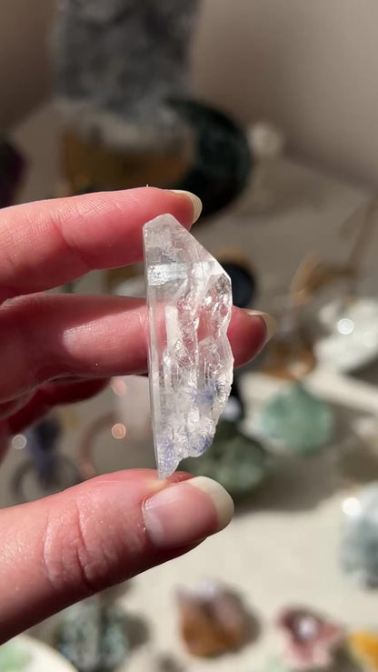 Dumortierite in Quartz Specimen | Quartz Crystal Point