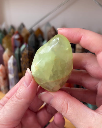 Australian Prehnite Freeform | Polished Prehnite Crystal