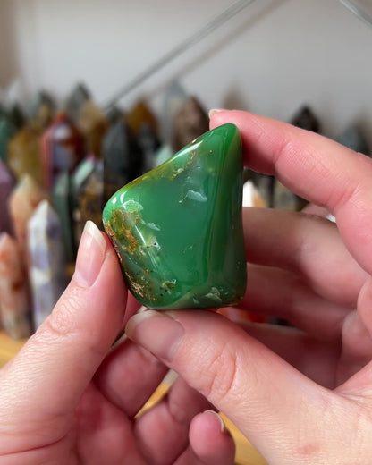 Australian Chrysoprase Freeform | Polished Chrysoprase Crystal