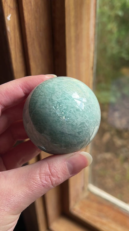 Amazonite Sphere | Blue Amazonite Crystal Sphere