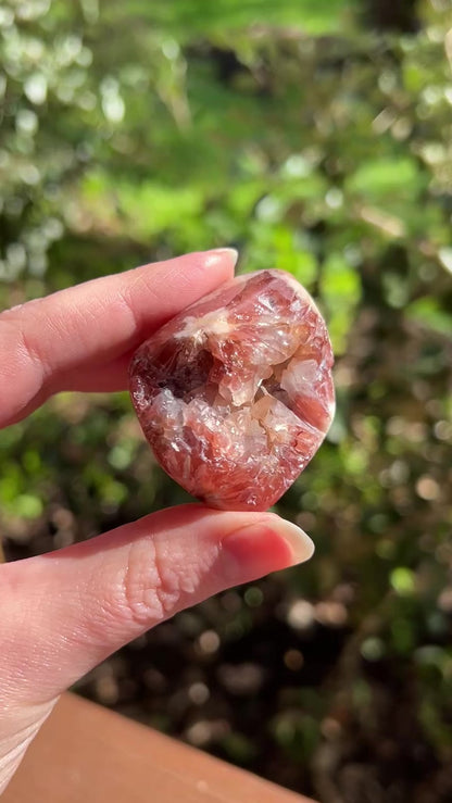 Raspberry Pink Amethyst Geode | Polished Pink Amethyst Crystal Specimen 3