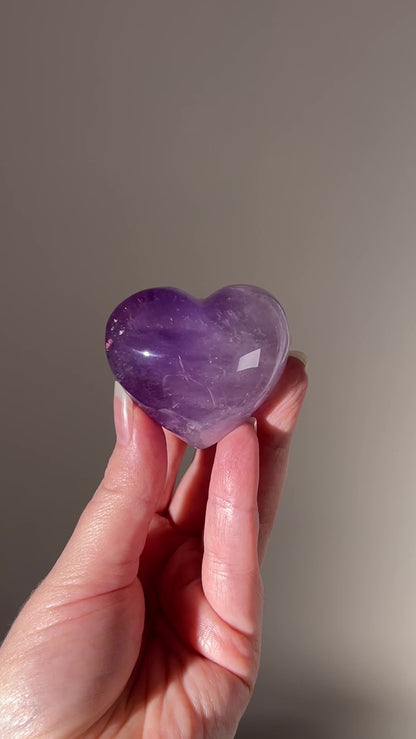 Gemmy Amethyst Heart | Amethyst Crystal Heart