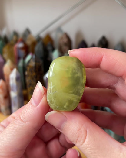 Australian Prehnite Freeform | Polished Prehnite Crystal