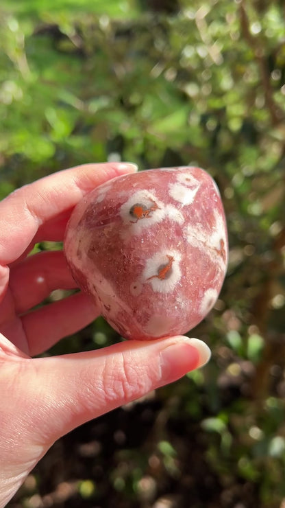 Raspberry Pink Amethyst | Polished Pink Amethyst Crystal Freeform 8