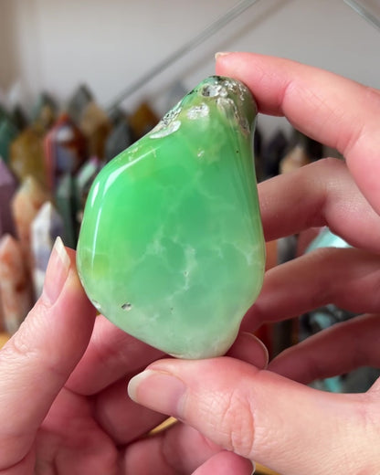 Australian Chrysoprase Freeform | Polished Chrysoprase Crystal