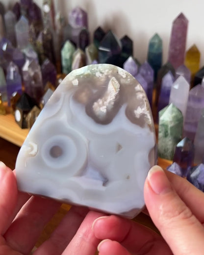Flower Agate Freeform | Polished Crystal Freeform