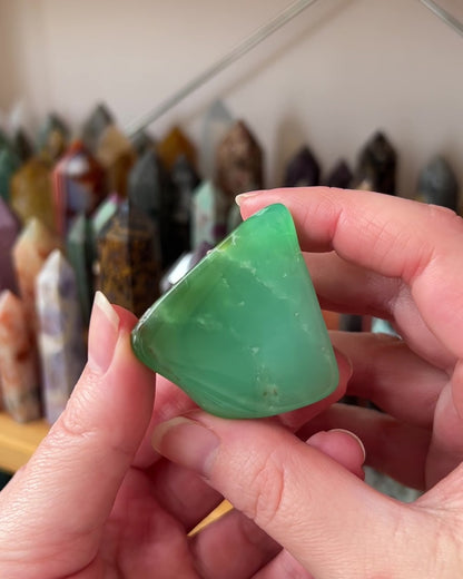 Australian Chrysoprase Freeform | Polished Chrysoprase Crystal