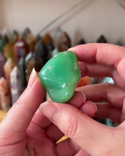 Australian Chrysoprase Freeform | Polished Chrysoprase Crystal