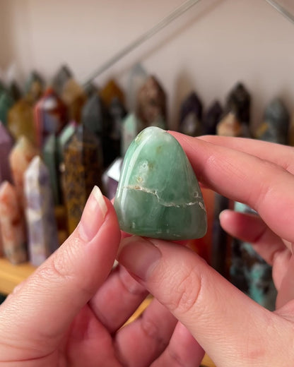 Australian Chrysoprase Freeform | Polished Chrysoprase Crystal