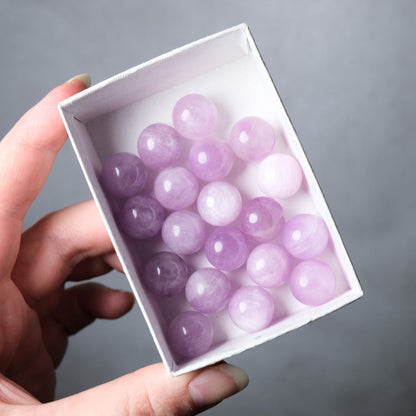 Flashy Kunzite Spheres | Pink Kunzite Mini Spheres