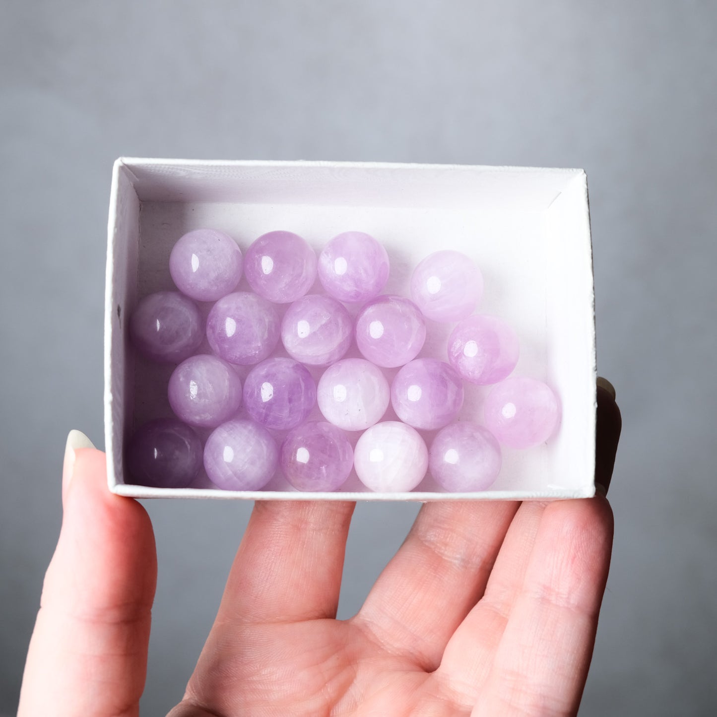 Flashy Kunzite Spheres | Pink Kunzite Mini Spheres