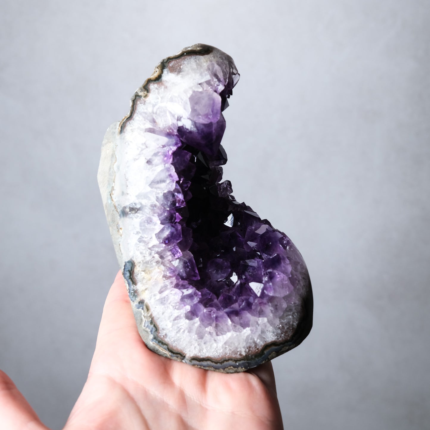 Grape Jelly Amethyst Cluster | Uruguayan Amethyst Freeform Geode