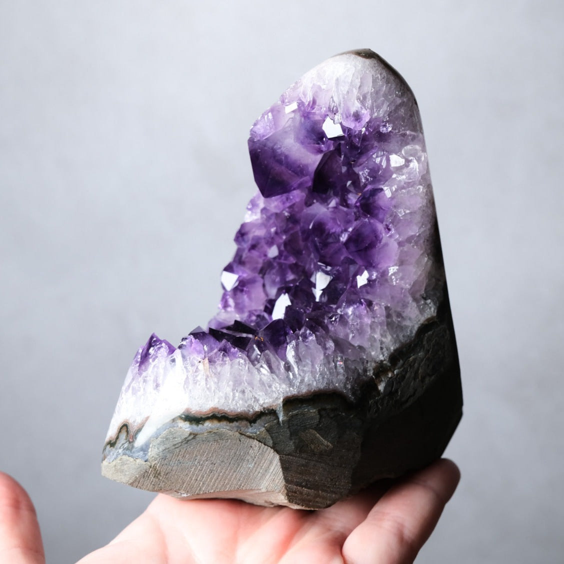 Grape Jelly Amethyst Cluster | Uruguayan Amethyst Freeform Geode