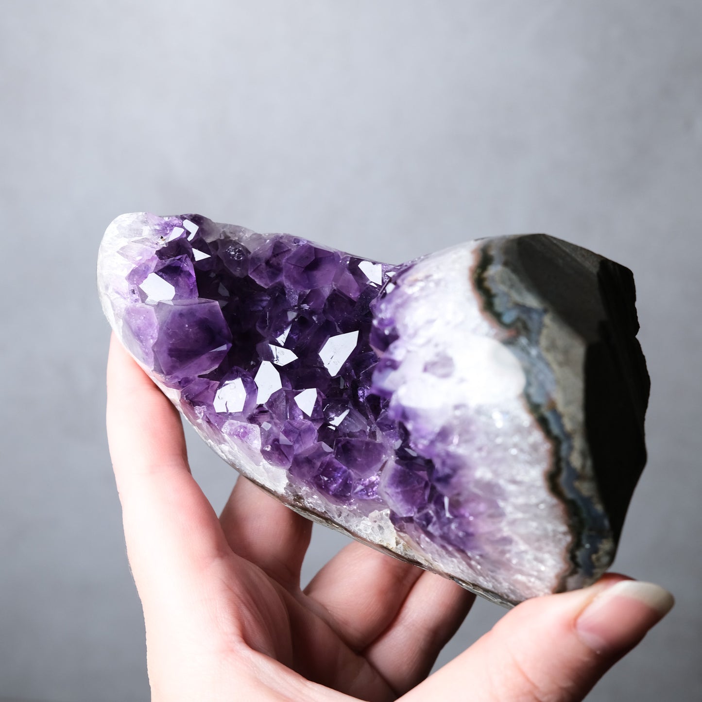 Grape Jelly Amethyst Cluster | Uruguayan Amethyst Freeform Geode