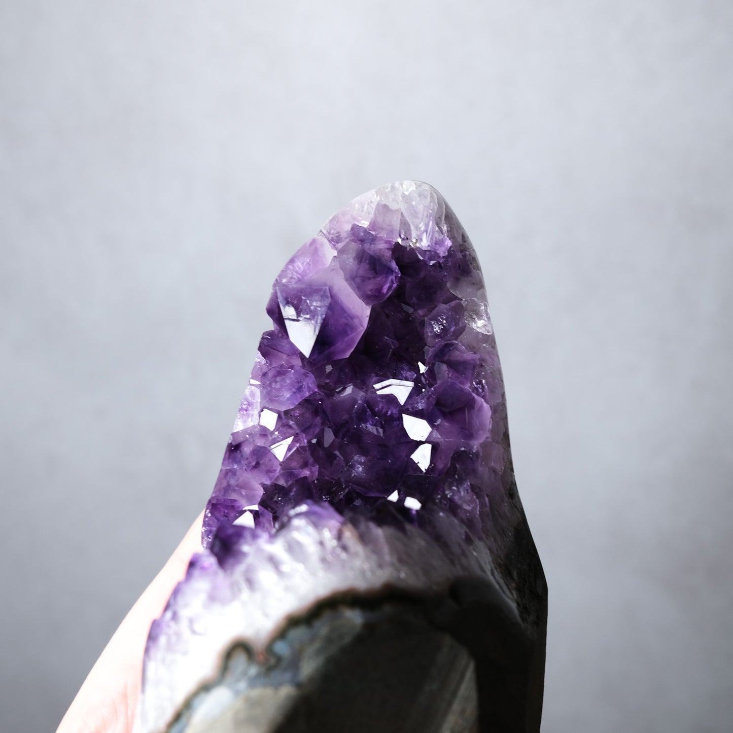 Grape Jelly Amethyst Cluster | Uruguayan Amethyst Freeform Geode