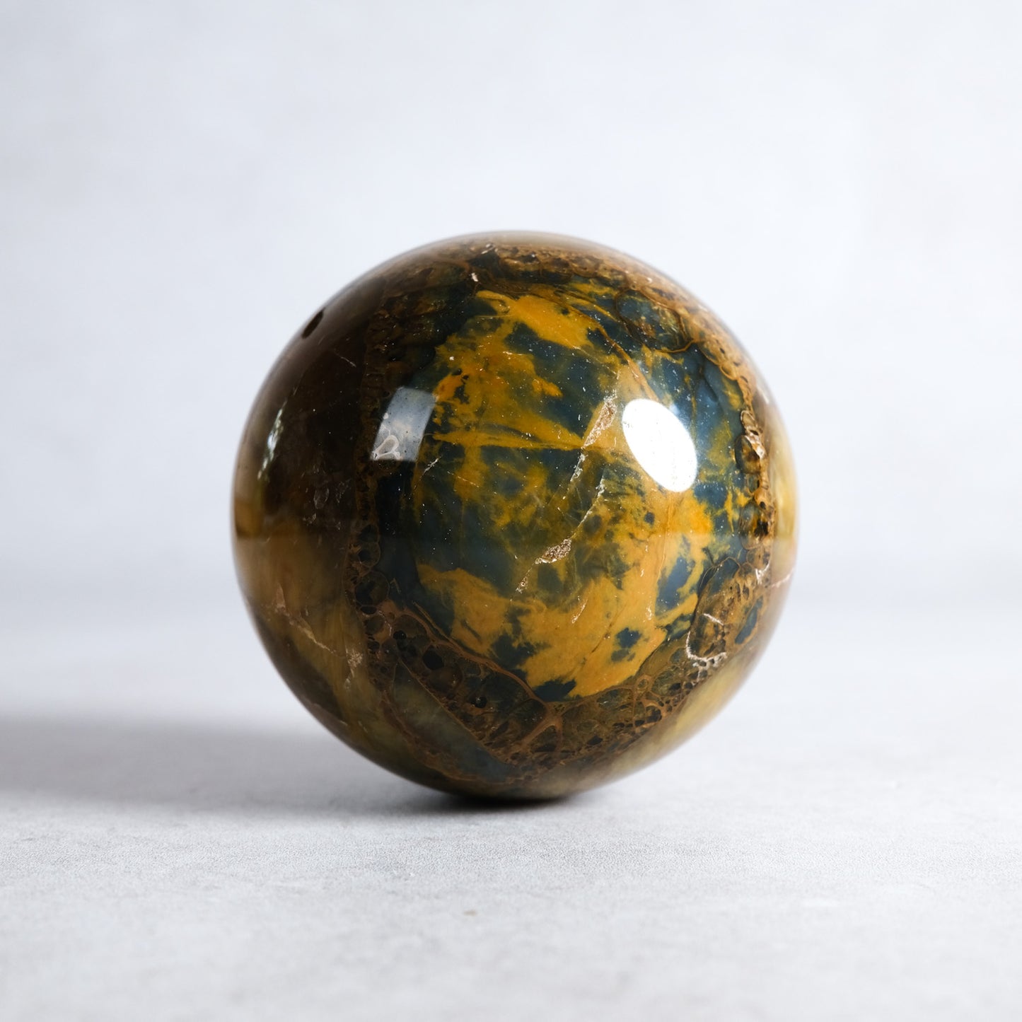 Nellite Crystal Sphere | Rare Nellite 'New Pietersite' Sphere