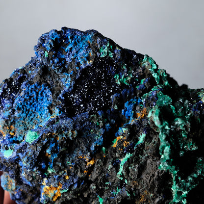 Raw Azurite Malachite Specimen | Fibrous Malachite Crystal