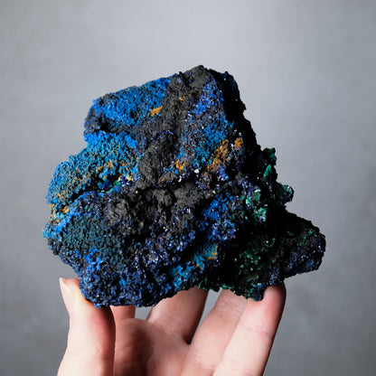 Raw Azurite Malachite Specimen | Fibrous Malachite Crystal