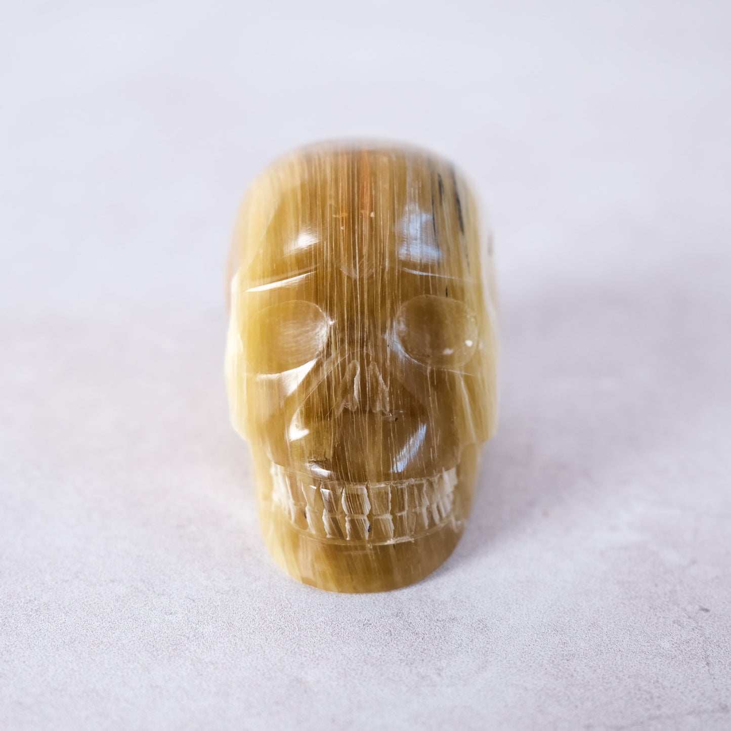 Gem Golden Mica Crystal Skull | Rare Flashy Mica Skull