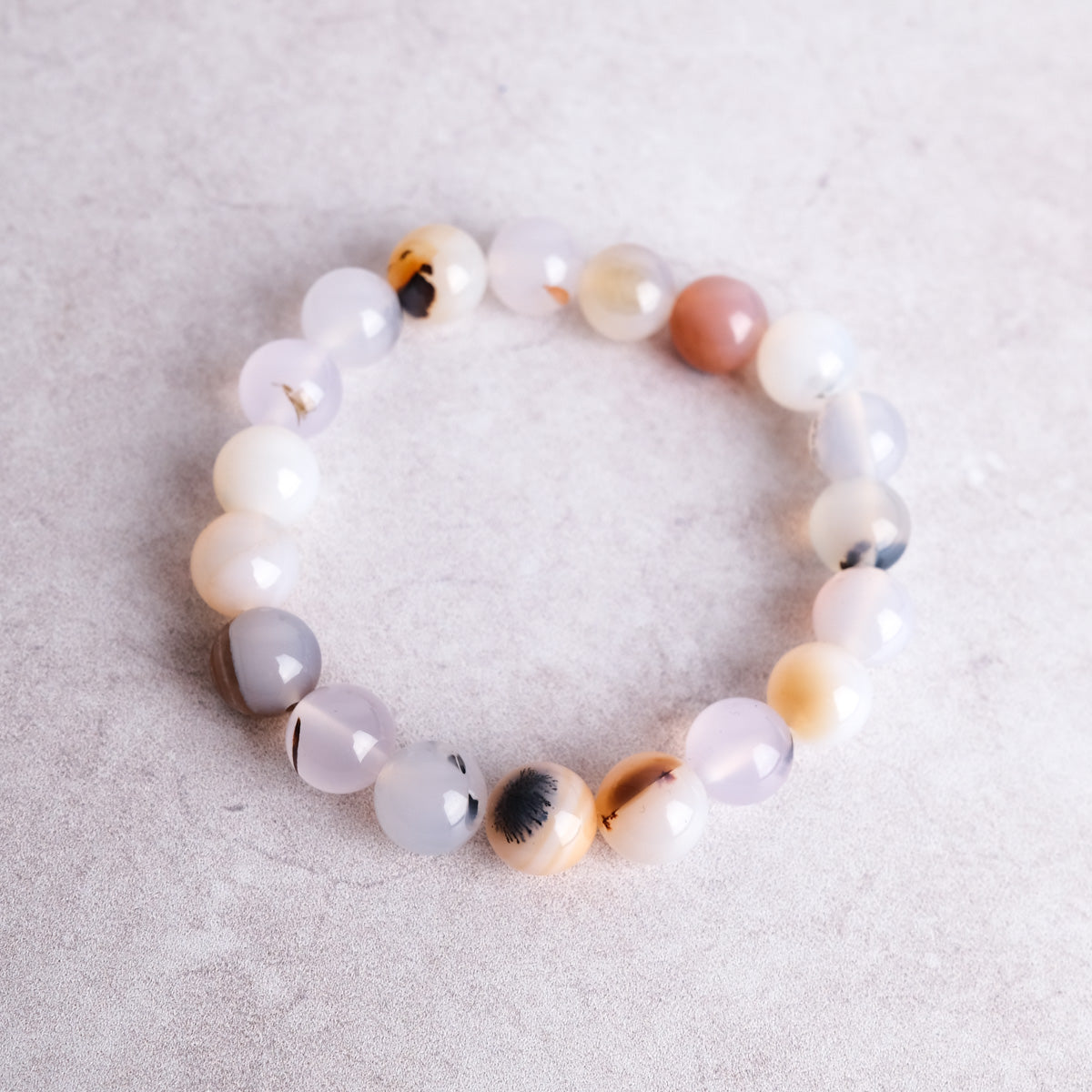 Montana Agate Bracelet | Dendritic Agate Crystal Bracelet