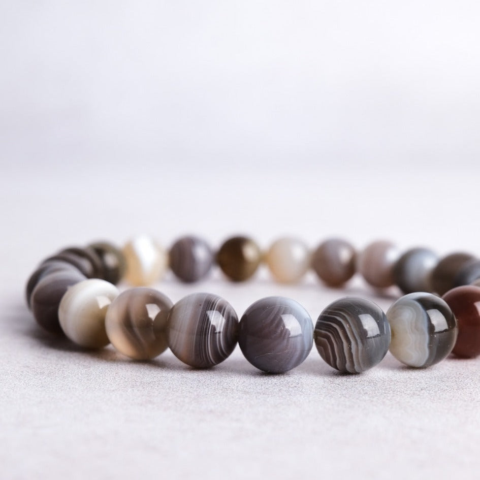 Botswana Agate Bracelet | Agate Crystal Bracelet