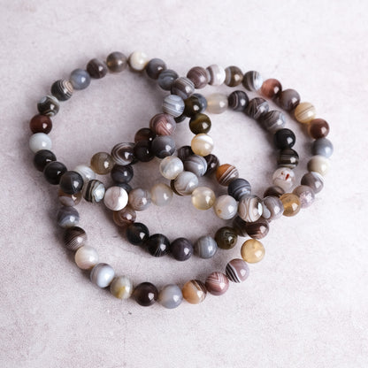 Botswana Agate Bracelet | Agate Crystal Bracelet